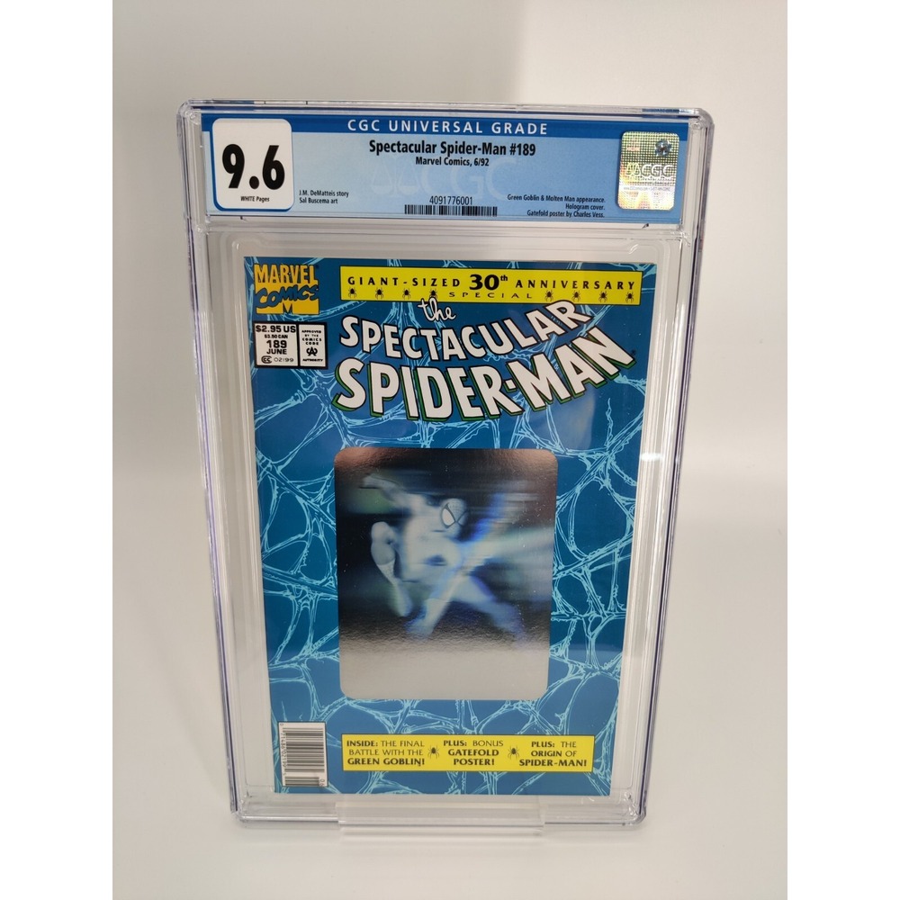 Spectacular Spider-Man 30th Anniversary #189 NEWSSTAND CGC Graded 9.6